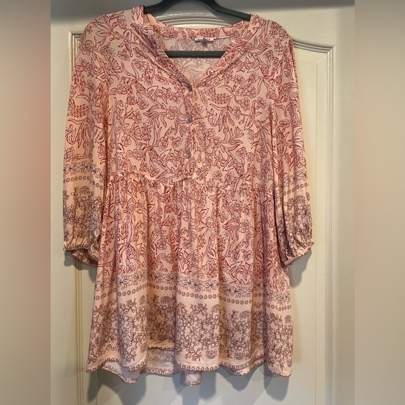 JODIFL Tops - Floral Peasant Blouse